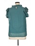 Chances R 100% Polyester Teal Short Sleeve Blouse Size XL - photo 2