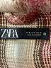Zara Plaid Burgundy Coat Size S - photo 6