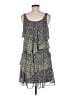 Robbie Bee 100% Polyester Paisley Gray Casual Dress Size 8 - photo 2