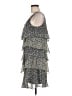 Robbie Bee 100% Polyester Paisley Gray Casual Dress Size 8 - photo 5