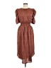 Current Air 100% Polyester Brown Casual Dress Size XS - photo 1