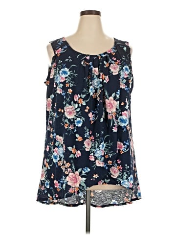 Roz & Ali Sleeveless Blouse (view 1)