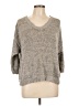 Silence and Noise Metallic Gray Pullover Sweater Size L - photo 1