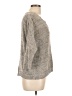 Silence and Noise Metallic Gray Pullover Sweater Size L - photo 4