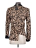 LUCCA 100% Polyester Animal Print Gold Blazer Size XS - photo 2