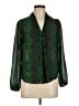 MICHAEL Michael Kors 100% Polyester Green Long Sleeve Blouse Size M (petite) - photo 1