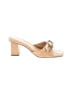 Zara 100% Polyurethane Solid Tan Sandals Size EU 40 - photo 1