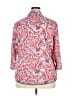 Foxcroft Paisley Pink 3/4 Sleeve Button-Down Shirt Size 18 - photo 2