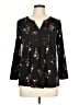 Daniel Rainn Black 3/4 Sleeve Blouse Size L - photo 1