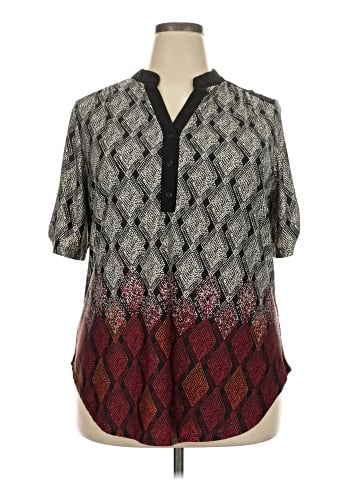 Perseption Concept Short Sleeve Blouse (view 1)
