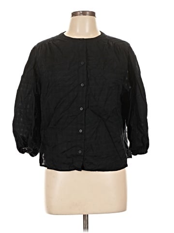 Old Navy 3/4 Sleeve Button-Down Shirt (view 1)