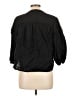 Old Navy 100% Cotton Black 3/4 Sleeve Button-Down Shirt Size L - photo 2