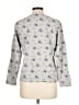 St. John's Bay Print Gray Pullover Sweater Size 12 - photo 2