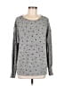 Lucky Brand Stars Gray Pullover Sweater Size M - photo 1