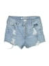 BLUE SPICE Blue Denim Shorts Size 3 - photo 1