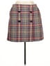 Halogen Plaid Gray Casual Skirt Size 12 Petite - photo 1