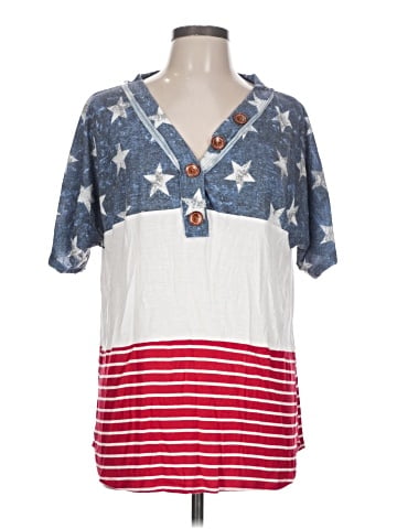 Bibi Short Sleeve Henley (view 1)