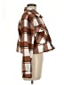 Love Tree 100% Polyester Plaid Brown Jacket Size M - photo 4