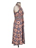 Wisp Print Orange Casual Dress Size 0 - photo 4