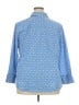 Foxcroft Blue 3/4 Sleeve Button-Down Shirt Size 18 - photo 2