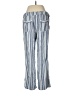 Per Se Stripes Blue Linen Pants Size M - photo 2