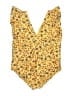 ModCloth Floral Yellow One Piece Swimsuit Size 2X - photo 2