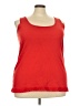 Ellos Red Tank Top Size 22 - photo 1