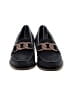 Ara 100% Leather Solid Blue Black Flats Size 4 1/2 - photo 2