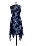 Roz & Ali 100% Polyester Paisley Blue Cocktail Dress Size 14 - photo 2