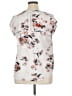 Fun2Fun Floral Ivory Short Sleeve Blouse Size XL - photo 2