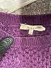 Milly 100% Merino Wool Chevron-herringbone Purple Wool Pullover Sweater Size S - photo 7