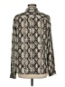 The Limited Animal Print Silver Long Sleeve Blouse Size M - photo 2
