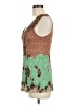 Deletta Brown Sleeveless Blouse Size M - photo 5