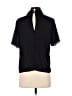 ASOS 100% Polyester Black Short Sleeve Blouse Size 6 - photo 2