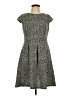 AB Studio 100% Polyester Tweed Gray Casual Dress Size 10 - photo 1
