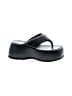 Jeffrey Campbell Black Flip Flops Size 8 1/2 - photo 1