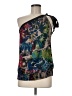 Matty M 100% Silk Blue Black Kimono Size M - photo 1