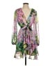 Alex Marie 100% Polyester Tropical Purple Cocktail Dress Size 2 - photo 1