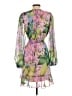 Alex Marie 100% Polyester Tropical Purple Cocktail Dress Size 2 - photo 2