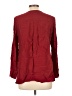 Massimo Dutti Burgundy Long Sleeve Blouse Size 10 - photo 2