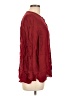 Massimo Dutti Burgundy Long Sleeve Blouse Size 10 - photo 4