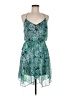 Speechless 100% Polyester Tropical Green Cocktail Dress Size M - photo 1