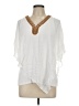 I.N. Studio 100% Rayon White 3/4 Sleeve Blouse Size L (petite) - photo 1