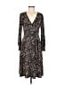 Attention Animal Print Black Casual Dress Size M - photo 1
