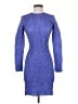 Samsoe Samsoe 100% Polyester Tweed Blue Cocktail Dress Size XS - photo 1