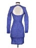 Samsoe Samsoe 100% Polyester Tweed Blue Cocktail Dress Size XS - photo 2