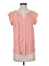 Alice Blue 100% Polyester Orange Short Sleeve Blouse Size S - photo 1