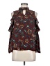 Meraki 100% Polyester Brown Sleeveless Blouse Size M - photo 1