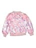 Lola + The Boys 100% Polyester Print Pink Track Jacket Size 8 - photo 2