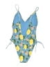 Aerie Floral Blue One Piece Swimsuit Size L - photo 2
